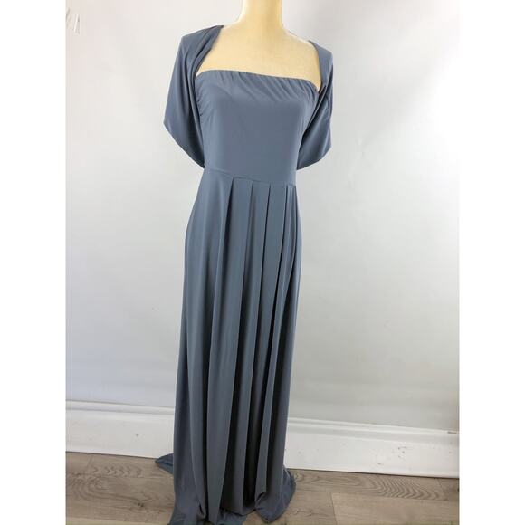 Loop Dress Carlos Saavedra LJ-Loop-Long Maxi Dress XL Blue Grey Silverstone - Picture 2 of 16